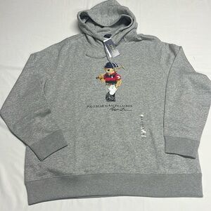 Polo Ralph Lauren Polo Player Bear Fleece Ls Polo Bear Po Hood cotton-blend.